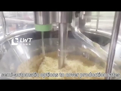 How does the powder filling machine fill?