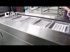 How does the rice vacuum packaging machine operate?