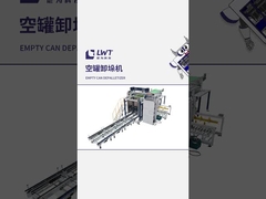 Empty can depalletizer