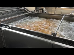 Corn and carrot bubbling cleaning machine