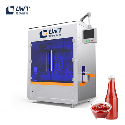 Automatic Hot Sauce Filler Machine Tomato Sauce Bottle Filling Packaging Line