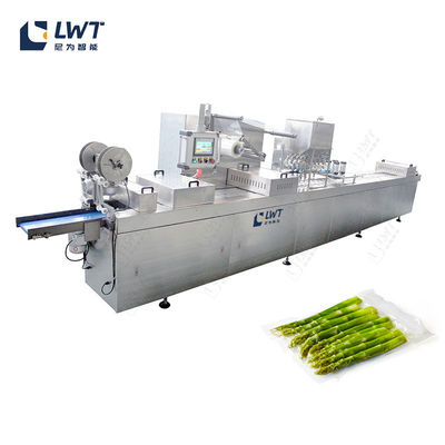 Fruit And Vegetables Bag Packing Line Nitrogen Filling Automatic Vacuum Packing Machine
