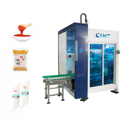 Slanted Spout Bag Salad Dressing Carton Packing Machine Equipment Manufacturer