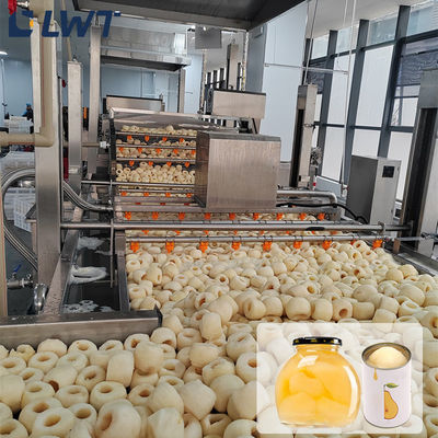 PLC Canned Fruit Production Line Canned Pear Processing Line
