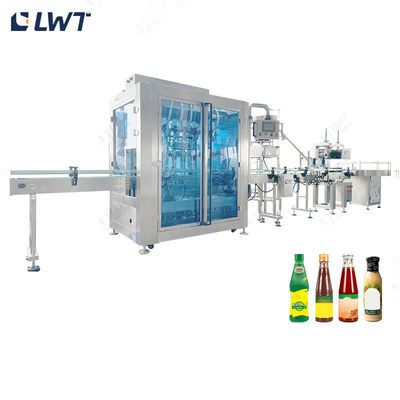 2000BPH Oyster Sauce / Chili Sauce / Fish Sauce Filling And Capping Machine
