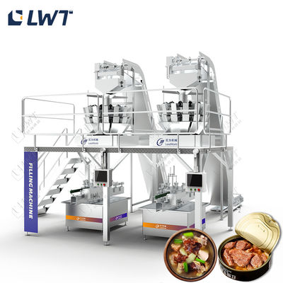 220v/380v Fully Automatic Chicken Canned Food Production Line Meat Canning Equipment
