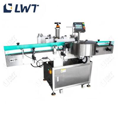 Stainless Steel Wrap Around Labeling Machine Round Bottle Labeler