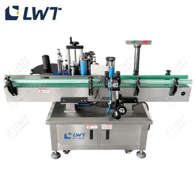 Automatic Round Bottle Labeling Machine Stainless Steel Juice Bottles