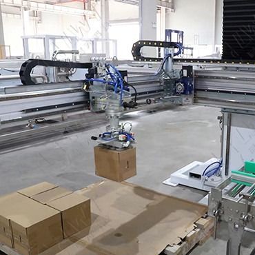 Automatic Carton Palletizing Equipment Single Column Palletizer